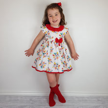 Load image into Gallery viewer, Baby Ferr Red Floral Baby Dress