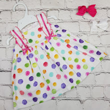 Load image into Gallery viewer, Alber Baby Girls Multi Colour Spot Dress