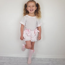 Load image into Gallery viewer, Wee Me Pink Double Bow Bloomer Set