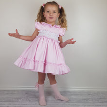 Load image into Gallery viewer, Wee Me Baby Pink Smocked Dress