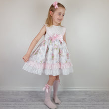 Load image into Gallery viewer, Ceyber Girls Baby Blue And Pink Dress