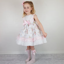 Load image into Gallery viewer, Ceyber Girls Baby Blue And Pink Dress