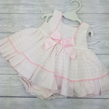 Load image into Gallery viewer, Ceyber Baby Pink Stripe Dress Set