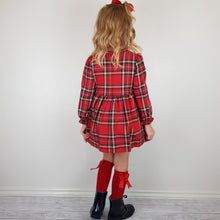Load image into Gallery viewer, Alber Older Girls Red Tartan Dress 2Y-8Y
