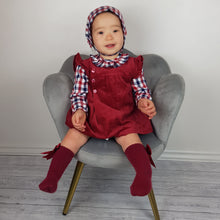 Load image into Gallery viewer, Baby Ferr Baby Girls Burgundy Dress 3M-36M