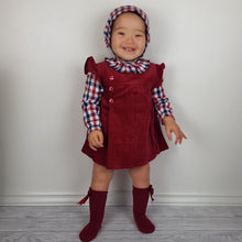 Load image into Gallery viewer, Baby Ferr Baby Girls Burgundy Dress 3M-36M
