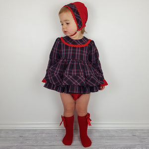 Dbb Red And Black Baby Girls Dress