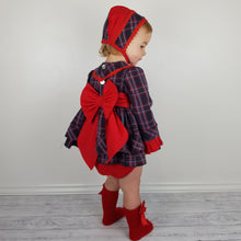 Load image into Gallery viewer, Dbb Red And Black Baby Girls Dress