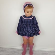 Load image into Gallery viewer, Dbb Pink And Navy Baby Girls Dress