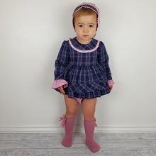 Load image into Gallery viewer, Dbb Pink And Navy Baby Girls Dress