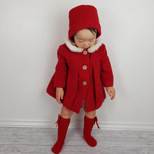 Load image into Gallery viewer, Del Sur Coat And Bonnet Red