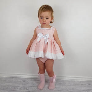 Ceyber Baby Pink Spotty Dress Set 3M-36M