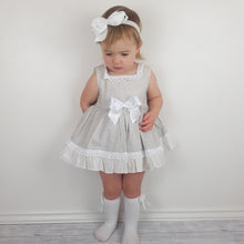 Load image into Gallery viewer, Ceyber Baby Grey Spotty Dress Set 3M-36M