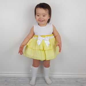 Ceyber Baby Girls Yellow Dress 3M-36M