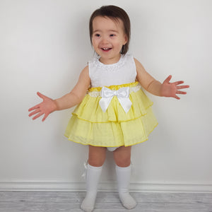 Ceyber Baby Girls Yellow Dress 3M-36M