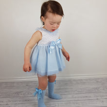 Load image into Gallery viewer, *SALE* Ceyber Baby Girls Blue Lace Dress