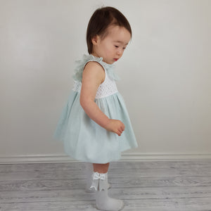 Ceyber Baby Girls Mint Lace Dress 3M-36M