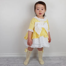 Load image into Gallery viewer, Ceyber Baby Girls Yellow Sleeved Dress