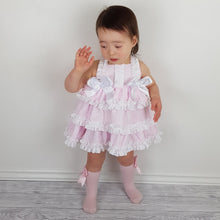 Load image into Gallery viewer, Ceyber Baby Girls Pink Ruffle Dress 3M-36M