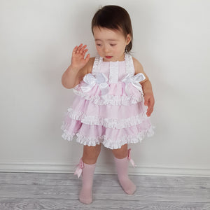 Ceyber Baby Girls Pink Ruffle Dress 3M-36M