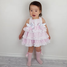 Load image into Gallery viewer, Ceyber Baby Girls Pink Ruffle Dress 3M-36M