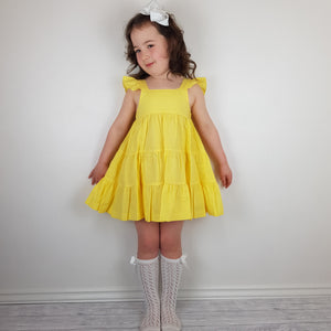 Babidu Yellow Driada Dress 12M-6Y