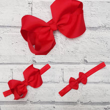 Load image into Gallery viewer, Red Hair Bow