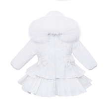 Load image into Gallery viewer, Wee Me White Short Padded Coat