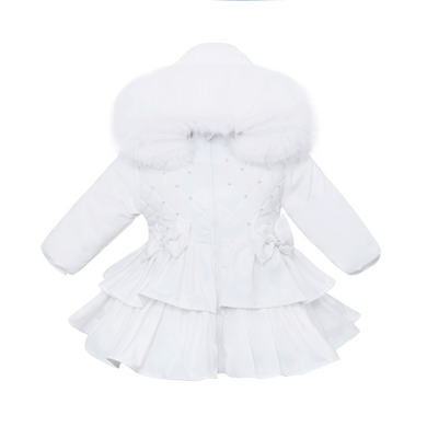 Wee Me White Short Padded Coat