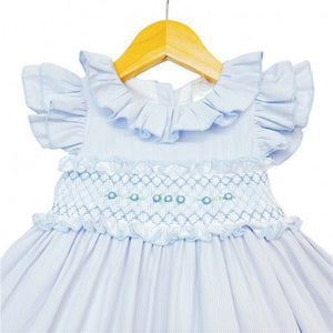 Wee Me Baby Blue Smocked Dress