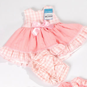 Ceyber Baby Girls Pink Gingham Dress 3M-36M