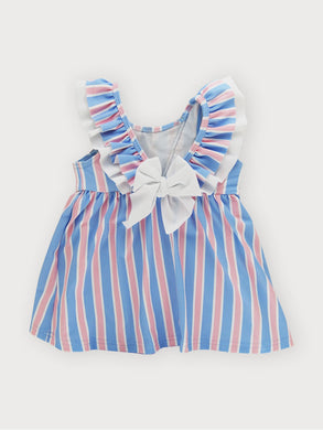 Sardon Pink and Blue Stripe Swin/Pool Dress